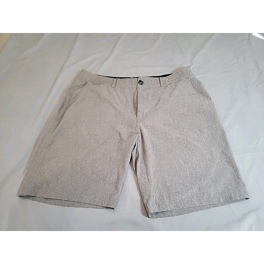Arizona Jean Co Men’s Size 36 Gray Flat Front Stretch Golf Shorts Chino Casual
